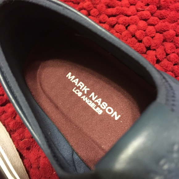 Embroidered Leather slip on deck shoes - Picture 3 of 10